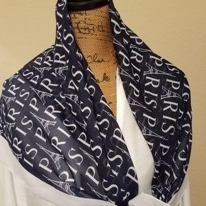 Scarf with Paris on it
